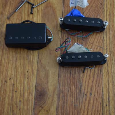 Dimarzio pickup set HSS ,   Dimarzio transition bridge ,  Dimarzio Injector middle and neck image 1