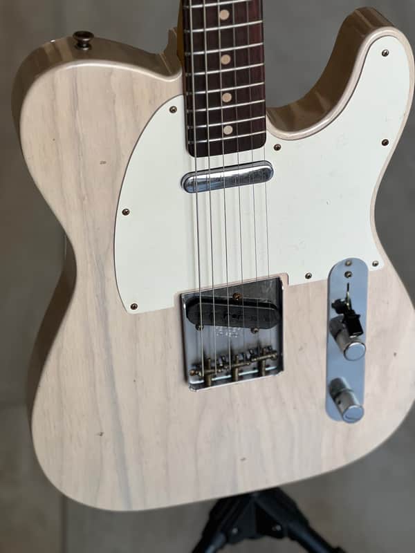 2023 Fender Custom Shop Limited Edition 59 Telecaster Guitar Journeyman Relic Aged White Blonde (6.7lbs) w/ OHSC image 1