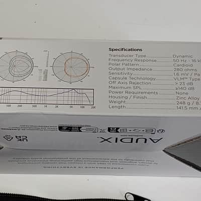Audix i5 Cardioid Dynamic Instrument Microphone 2010s - Black image 7