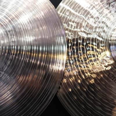 PAiSTe USED ​​Signature The Paiste Line Combo Crisp HiHat ''Rhythmatist'' pair [Top:940g/Bottom:1120g] image 7