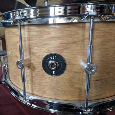 651 Drums 6.5x14 Oak "Layers of Wood" Snare Drum image 3