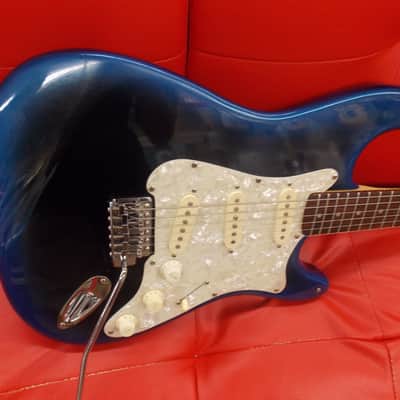 Lotus Strat Copy Electric Guitar Blue Burst image 2