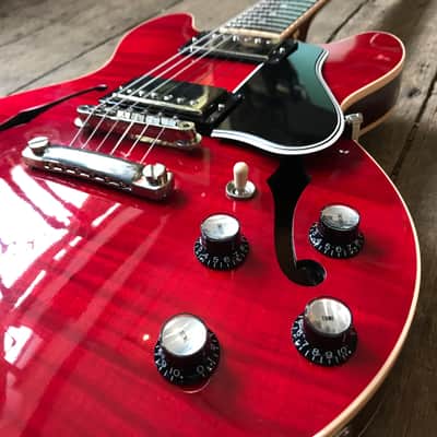 2009 Gibson Custom Shop 336 F in Cherry finish with hard shell case and COA image 16