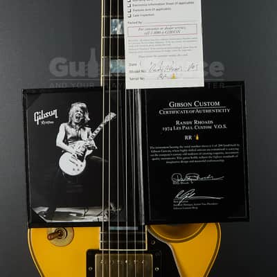 Gibson Custom Shop Randy Rhoads Signature 1974 Les Paul Custom VOS 2010 2010 - White (COD 2124UG) image 12