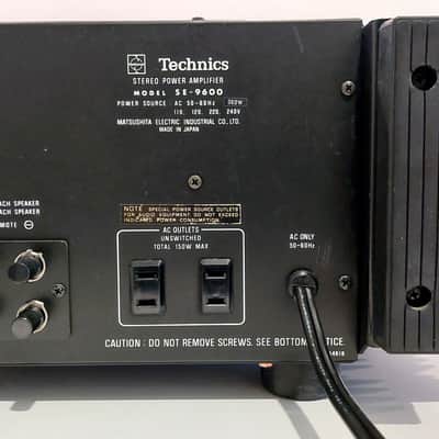 Vintage Technics SU-9600 pre + SE-9600 power amplifier, fully