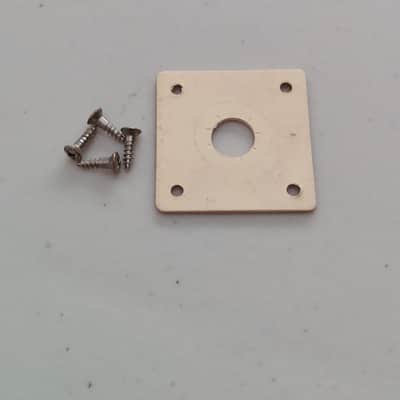1950's Gibson Les Paul Standard Input Jack Cover with Screws - No Cracks! (K-139) image 2