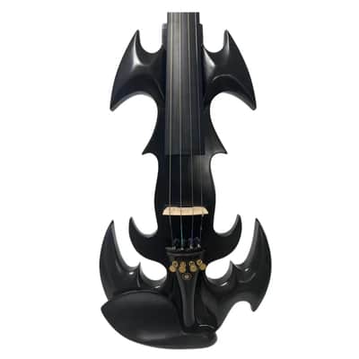 SONG Crazy-1 black 4/4 electric Violin, Solid Hard wood body, Hand made, Good sound, Free case bow cable image 3