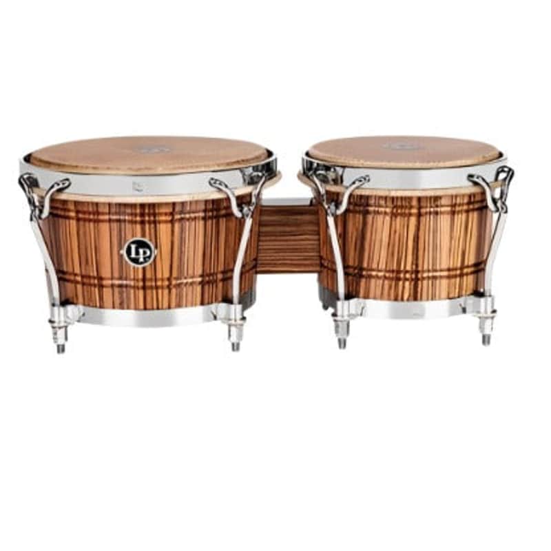 LP Limited-edition 60th-anniversary John "Dandy" Rodriguez Bongo Set, Zebrawood (LP201A-JR60) image 1