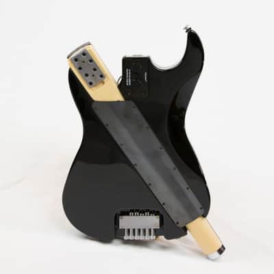Stewart Stow-Away Travel Guitar - Gloss Black image 2