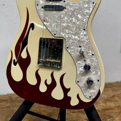 ‘03 Fender Classic Series Flame '69 Telecaster® Thinline 1/100 w/HSC image 3