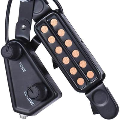 12 SoundHole Guitar Pickup Acoustic Electric Transducer for Acoustic Guitar Magnetic Preamplifier with Tone and Volume Control, Cable Length 10 ft image 1