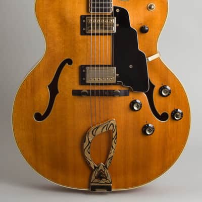 Guild X-500 Stuart Arch Top Hollow Body Electric Guitar (1979), ser. #202390, original black hard shell case. image 3