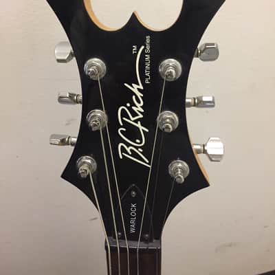 BC Rich Warlock Platinum Series Blue / Black with Widow Head Stock image 2