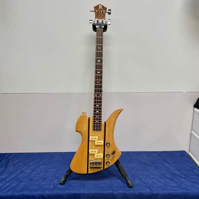 Vintage BC Rich USA Mockingbird 4-string electric bass guitar neck through body with Original Case Early 1980's image 2