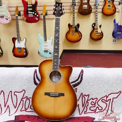 Paul Reed Smith PRS SE A40E Ebony Fretboard Ovangkol Side & Back Electric Acoustic Tobacco Burst image 4