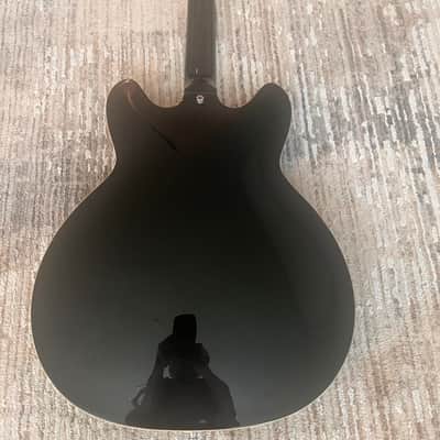 Hagstrom Viking Left-Handed Black w/ factory hard case image 7