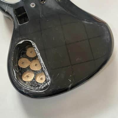 Black Solid Basswood Harley Benton 4 String Bass Body image 5