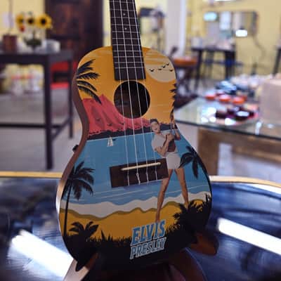 Kala Elvis Presley Signature Concert Ukulele ("Blue Hawaii" / KALA-LTP-C-EBH) image 4