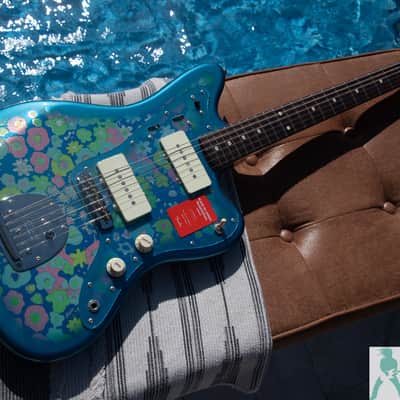 Fender Japan Limited Edition Blue Flower Paisley Jazzmaster - NOS/Collector Owned - Pro Set Up w Perfect Frets/Action/Intonation! image 15