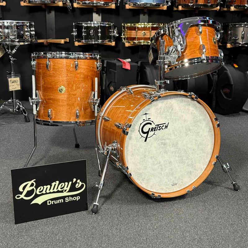 ~WOW!~ Gretsch USA Custom 3-Piece 12/14/18 Bop Drum Kit Set in Classic Maple Gloss Lacquer image 1
