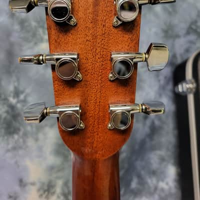 Vintage 1991 Sigma Martin DM-4S by C.F. Martin Acoustic Electric Guitar Korea Sunburst Pro Setup New Strings Original Hard Shell Case image 10