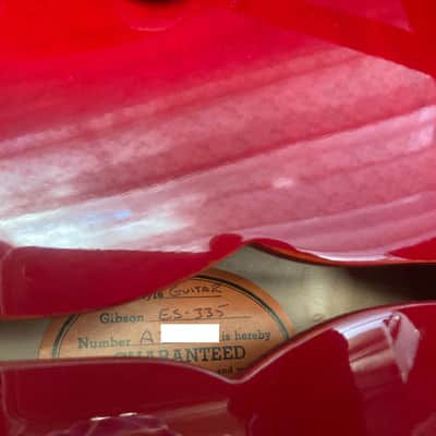 Gibson ES-335 '63 Block Custom Shop Historic Collection Nashville 2009 Cherry image 6