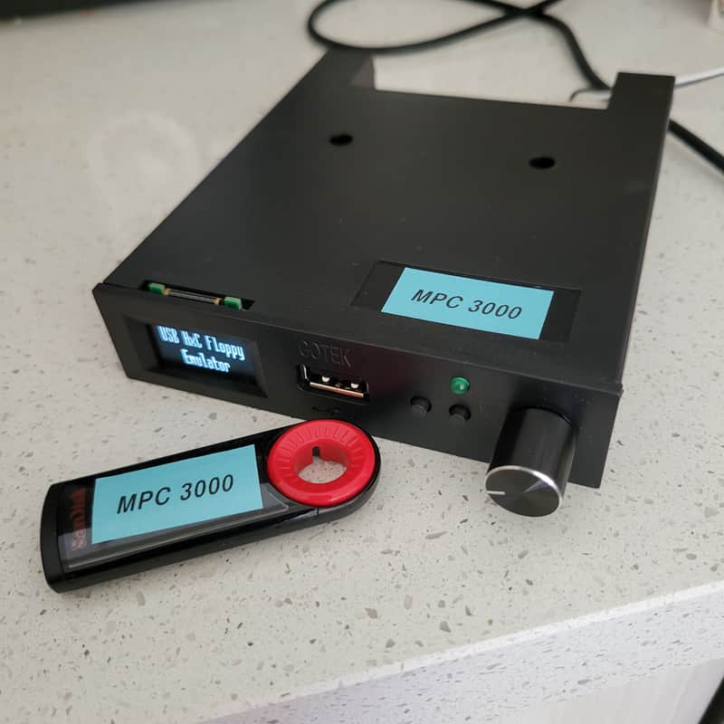 USB HxC Floppy Drive Emulator for Akai MPC 3000 plus 100's of disks & OLED Display image 1
