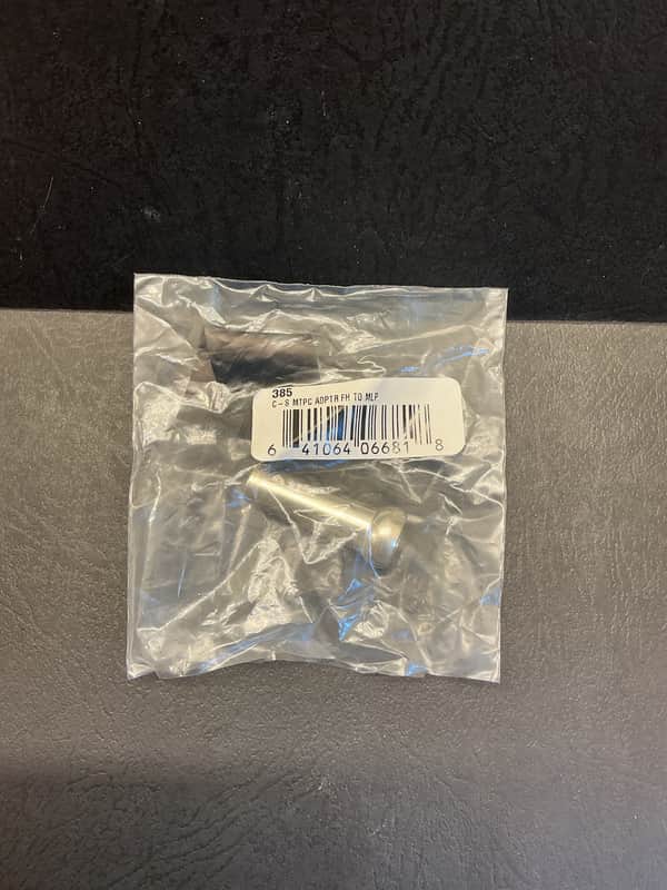 Conn-Selmer Mouthpiece Adapter French Horn to Mellophone - Silver Plate image 1