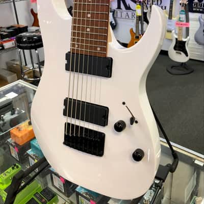 Ibanez RG8 Eight String Electric, White - Pre Owned image 3