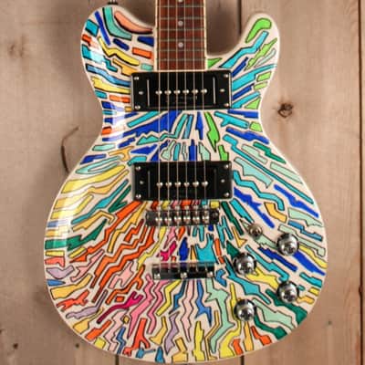 Eastwood  Sidejack  Bluesbender Custom art guitar -  Mosrite Tribute image 2