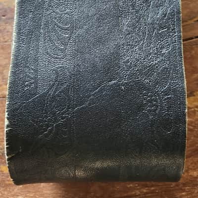VINTAGE! Hand-Tooled Leather Bass Guitar Strap 1970s image 11