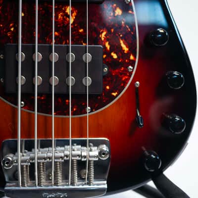 Ernie Ball Music Man Sterling 5 HH with Maple Fretboard 2008 - 2018 - Vintage Sunburst image 3