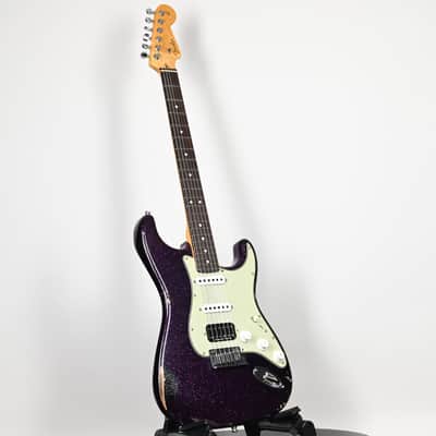 Fender Custom Shop Custom Deluxe Stratocaster w/ Seymour Duncan SH4B Humbucker, Relic/ Closet Classic Hardware- Magenta Sparkle 2026 (R147174) image 13