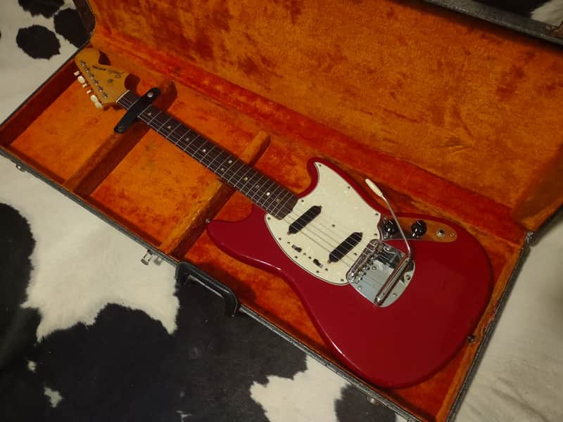 1966 Fender Mustang- Dakota Red- With Original Case & Tremolo Bar! Very Cool! image 1