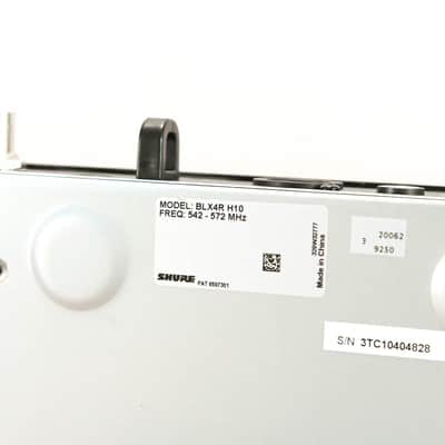 Shure BLX4R Rack-Mountable Wireless Receiver - H10 Band NO POWER SUPPLY CG012KW image 9