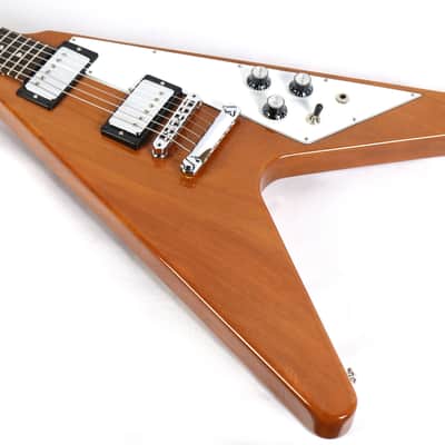 Gibson 70s Flying V Antique Natural Electric Guitar 8lbs 3oz image 6