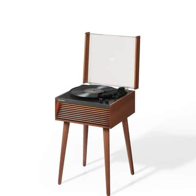 Crosley CR6237A Dean 3-Speed Bluetooth Record Player Natural With Legs-NEW image 1