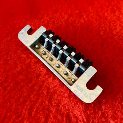 Gibson TP-6 fine tune guitar tailpiece c 1978 1980 Chrome original vintage USA image 2