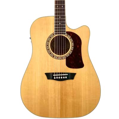 Washburn HD10SCE-0 - Heritage Series - Dreadnought 6-String - Acoustic-Electric Guitar - Natural Gloss image 10
