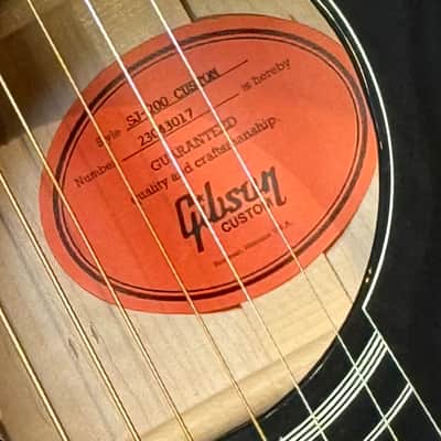 Gibson SJ-200 Custom Jumbo Limited Edition Ebony Gloss New Unplayed Auth Dlr 5lbs7oz #017 image 21