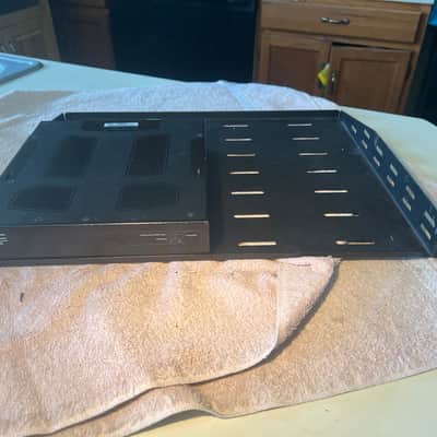 QSC SPA2-60 Compact 2-Channel bridgeable Commercial 1/2 rack Power Amplifier with rack mount tray and IEC cable image 1