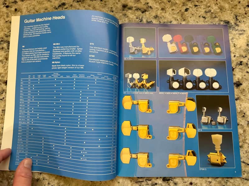 Schaller Catalog 1984 wah wha fuzz phaser tremolo distortion parts tuners pickup image 1