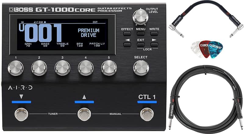 Boss GT-1000CORE Guitar Effects Processor w/ Instrument Cable image 1