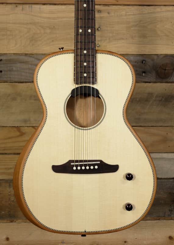 Fender Highway Series Parlor Acoustic/Electric Guitar Natural w/ Gigbag image 1