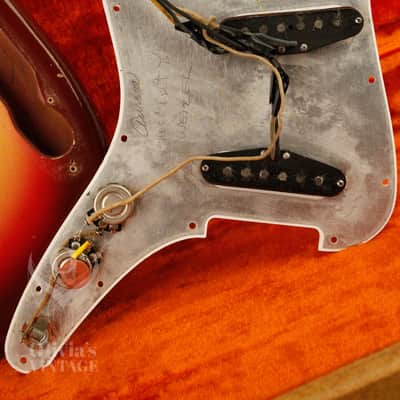 original 1962 Fender Duo-Sonic SLAB BOARD Shaded Sunburst/Maroonburst HANG TAG! image 22
