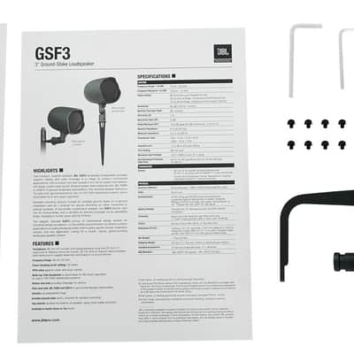 (6) JBL GSF3-GN 6.5" Landscape Ground Stake/Wall 70v Commercial Speakers+Amp image 2
