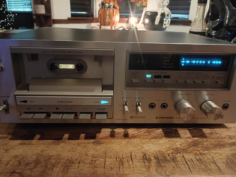Pioneer CT-F750 4-Track Stereo Cassette Tape Deck 1979 - 1981 - Silver image 1