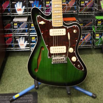 Revelation RJT-60 M TL semi acoustic guitar in greenburst image 21