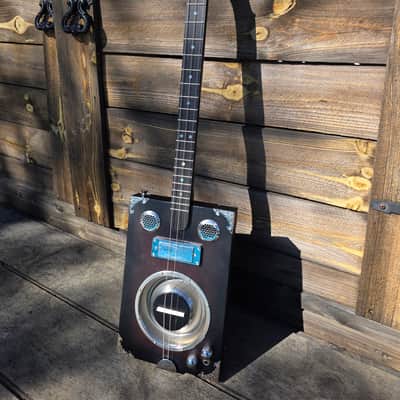 Delta Star Black Mamba PRO Cigar Box Guitar image 3