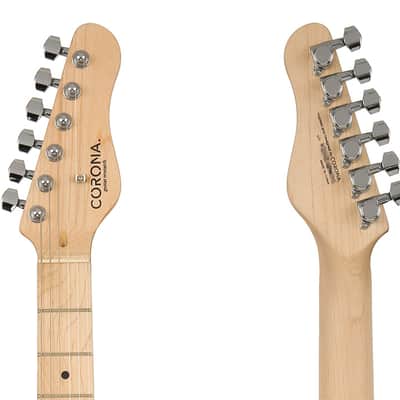 Corona Modern Standard T Daphne Blue Alder Maple Locking Tuner HH Telecaster image 7
